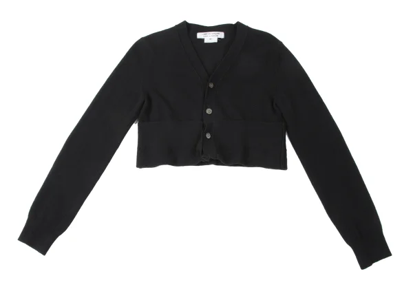 COMME des GARCONS Wool Folded Short Knit Cardigan K-165385_002