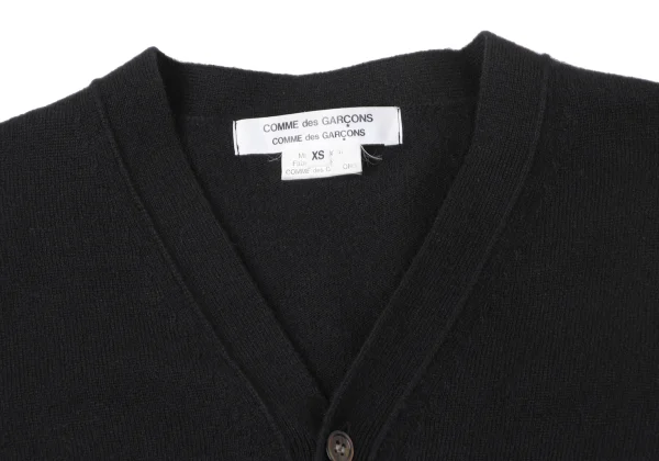 COMME des GARCONS Wool Folded Short Knit Cardigan K-165385_004