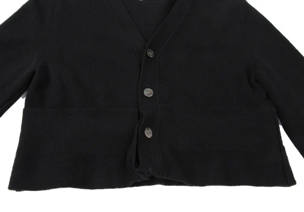 COMME des GARCONS Wool Folded Short Knit Cardigan K-165385_007
