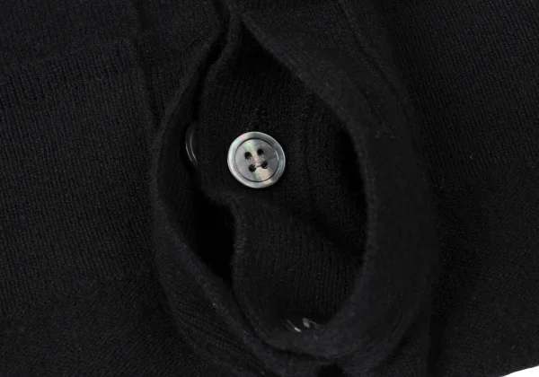 COMME des GARCONS Wool Folded Short Knit Cardigan K-165385_009