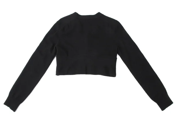 COMME des GARCONS Wool Folded Short Knit Cardigan K-165385_011