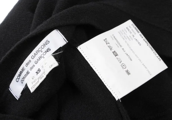 COMME des GARCONS Wool Folded Short Knit Cardigan K-165385_014