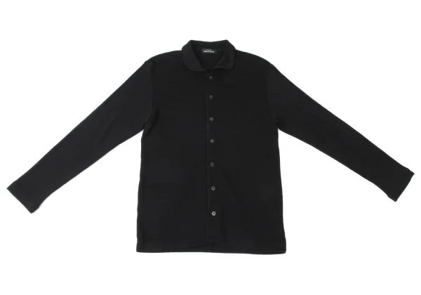 tricot COMME des GARCONS Wool Round Collar Rib Knit Shirt K-165387_002