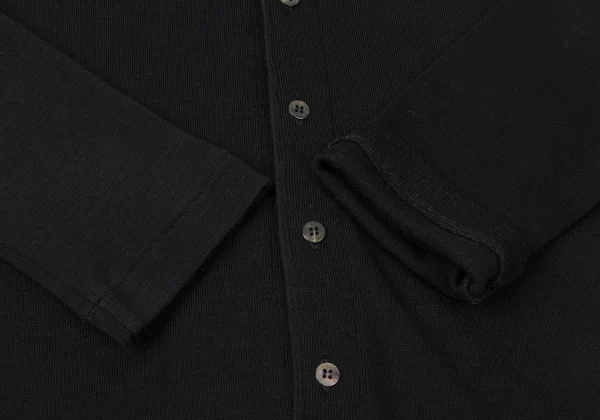 tricot COMME des GARCONS Wool Round Collar Rib Knit Shirt K-165387_007