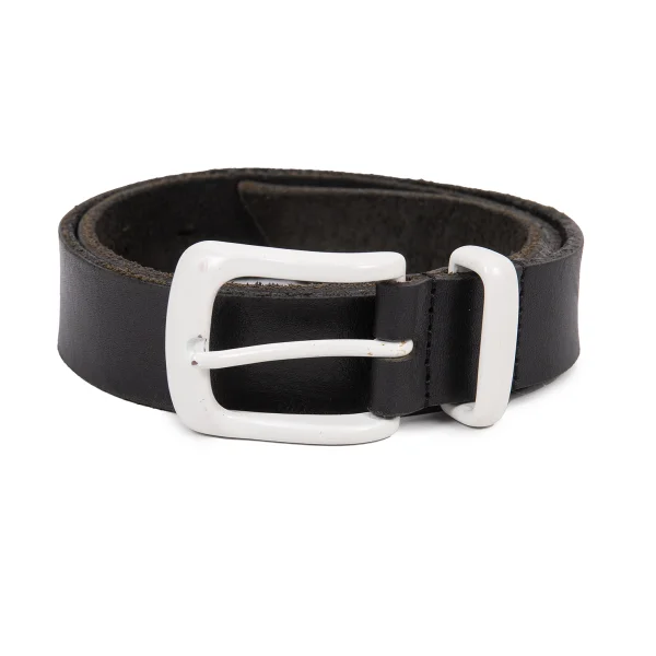 COMME des GARCONS HOMME PLUS Color Buckle Leather Belt Black S K-165391_001