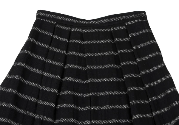 COMME des GARCONS Fair Isle Woven Pleats Skirt K-165394_003