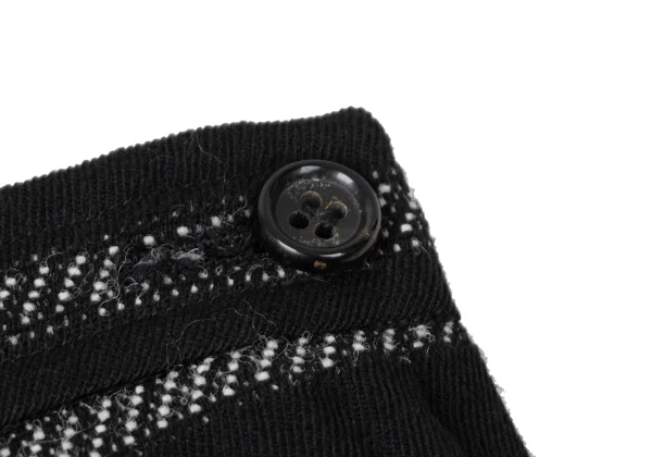 COMME des GARCONS Fair Isle Woven Pleats Skirt K-165394_004