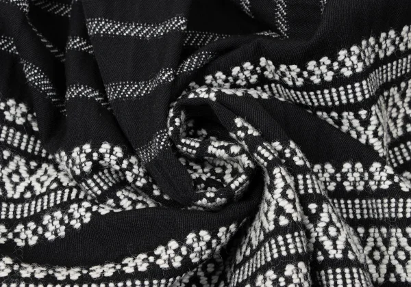 COMME des GARCONS Fair Isle Woven Pleats Skirt K-165394_011