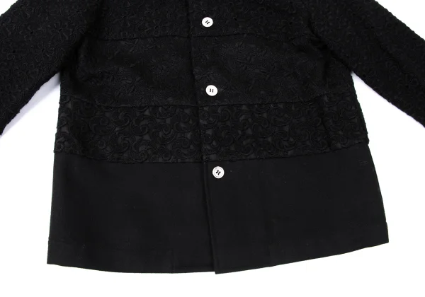 tricot COMME des GARCONS Lace Switching Jacket K-165398_010