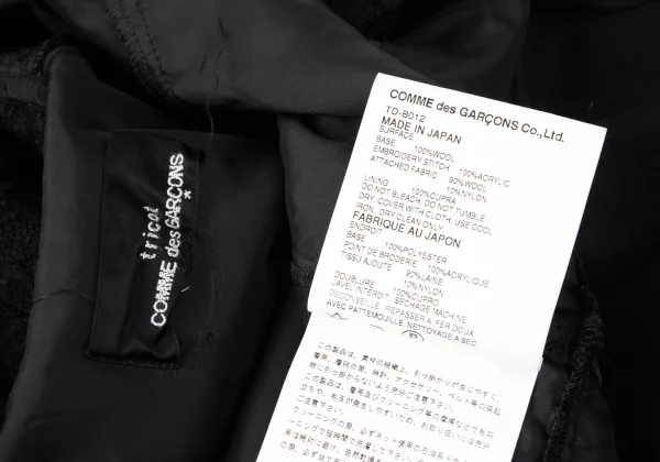tricot COMME des GARCONS Lace Switching Jacket K-165398_015