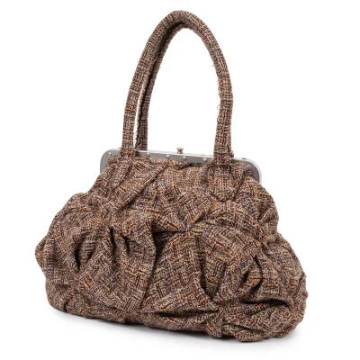 JUNYA WATANABE COMME des GARCONS Tuck Tweed Hand Bag