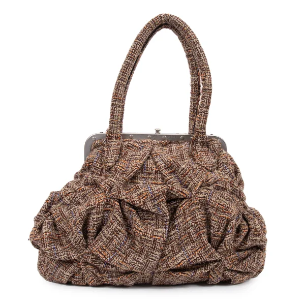 JUNYA WATANABE COMME des GARCONS Tuck Tweed Hand Bag K-165400_002