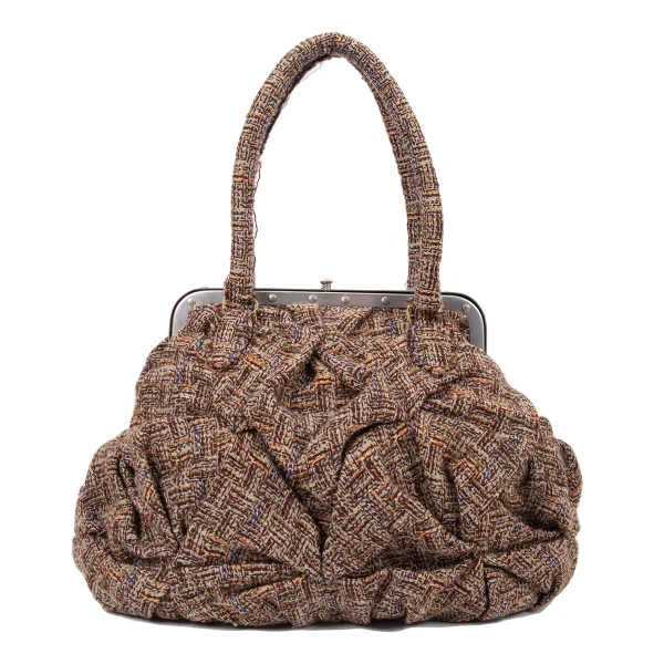 JUNYA WATANABE COMME des GARCONS Tuck Tweed Hand Bag K-165400_004