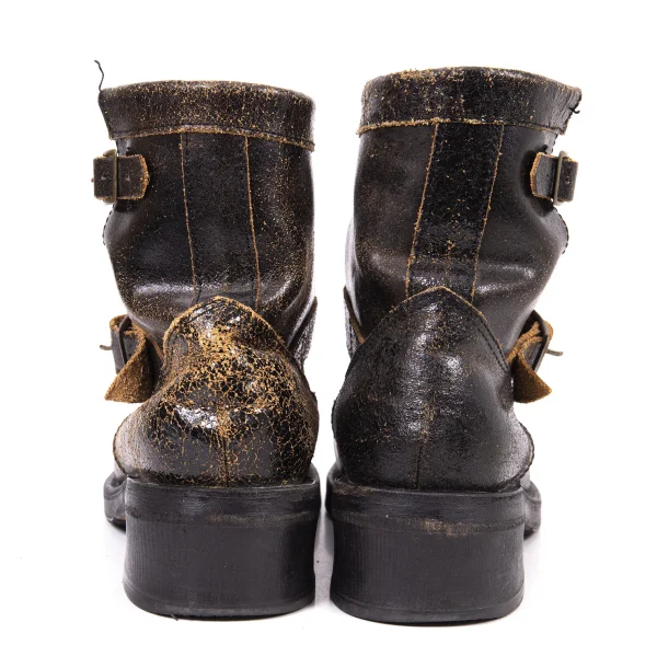 JUNYA WATANABE COMME des GARCONS Cracked Leather Boots K-165402_012