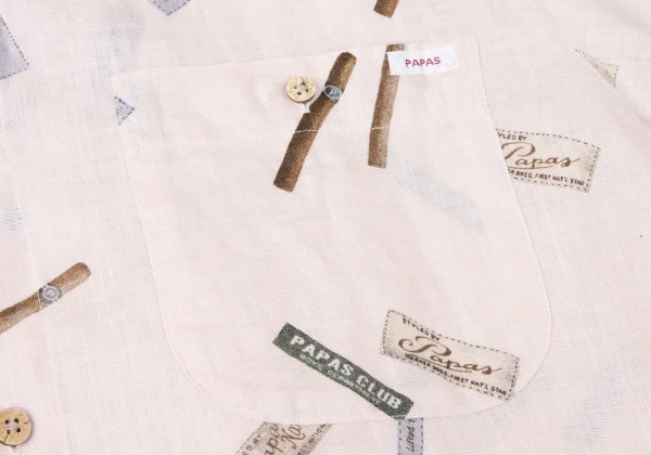 Papas Patterned Button-down Short Sleeve Shirt K-165407_005