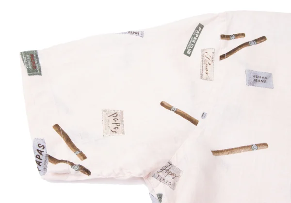 Papas Patterned Button-down Short Sleeve Shirt K-165407_007