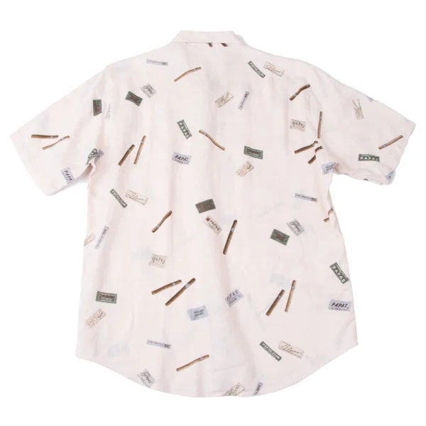 Papas Patterned Button-down Short Sleeve Shirt K-165407_010