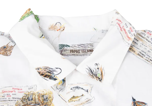 Papas Patterned Open Collar Short Sleeve Shirt K-165408_005