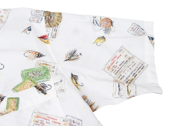 Papas Patterned Open Collar Short Sleeve Shirt K-165408_009