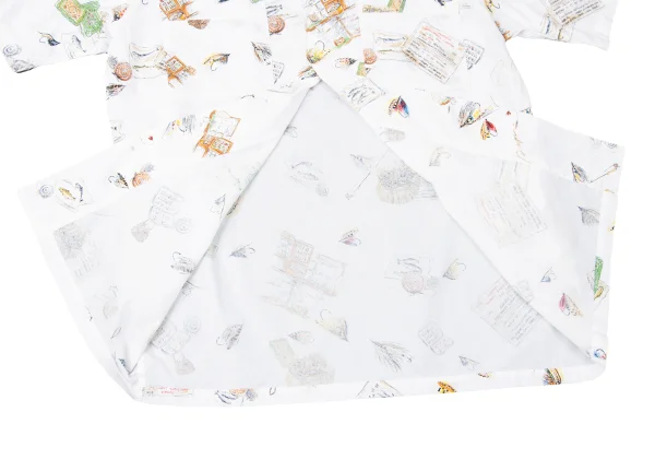 Papas Patterned Open Collar Short Sleeve Shirt K-165408_011