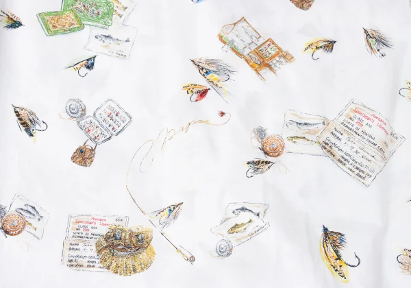 Papas Patterned Open Collar Short Sleeve Shirt K-165408_013