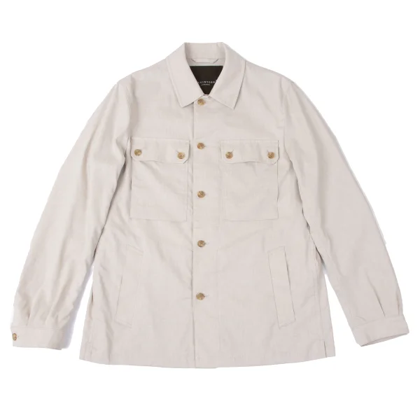 マッキントッシュMACINTOSH リネン混サファリジャケット ベージュ38