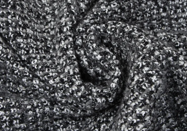 ジュンヤワタナベ コムデギャルソンJUNYA WATANABE COMME des GARCONS 縮絨ノーカラーツィードジャケット グレーXS K-165411_012