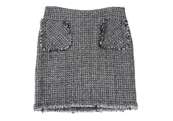 JUNYA WATANABE COMME des GARCONS Fulling Tweed Trapezoid Skirt K-165412_002