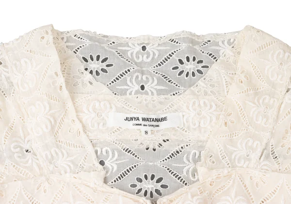 JUNYA WATANABE COMME des GARCONS Ribbon Front Lace Cardigan K-165414_004