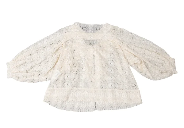 JUNYA WATANABE COMME des GARCONS Ribbon Front Lace Cardigan K-165414_012