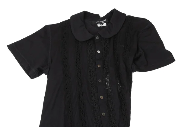 JUNYA WATANABE COMME des GARCONS Lace Switching Diagonal Knit Dress K-165415_003