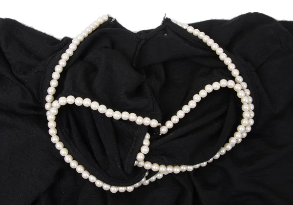 JUNYA WATANABE COMME des GARCONS Pearl Decoration Layered Knit Top K-165416_005