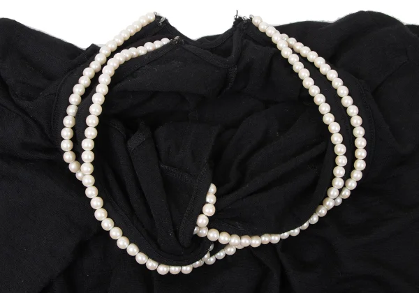 JUNYA WATANABE COMME des GARCONS Pearl Decoration Layered Knit Top K-165416_006