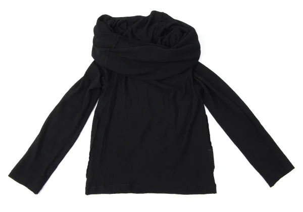 JUNYA WATANABE COMME des GARCONS Wool Layered Drape Neck Knit Top K-165417_002