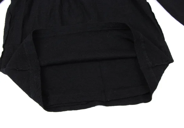 JUNYA WATANABE COMME des GARCONS Wool Layered Drape Neck Knit Top K-165417_012