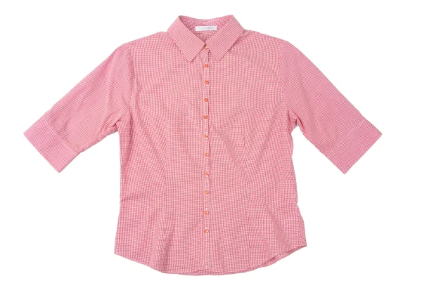 NARACAMICIE Checked Half Sleeve Shirt K-165420_002
