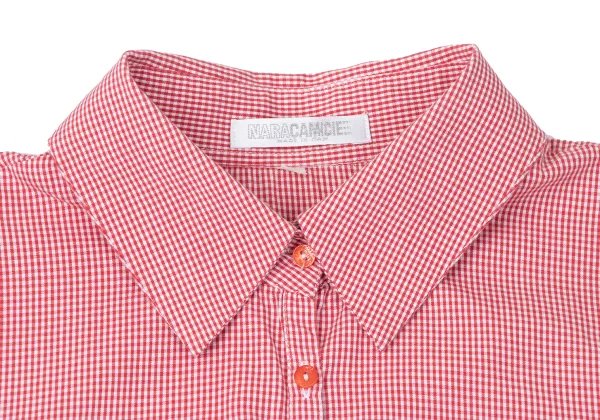 NARACAMICIE Checked Half Sleeve Shirt K-165420_004