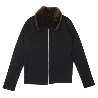 Jean Paul GAULTIER HOMME Detachable Fur Collar Knit Blouson