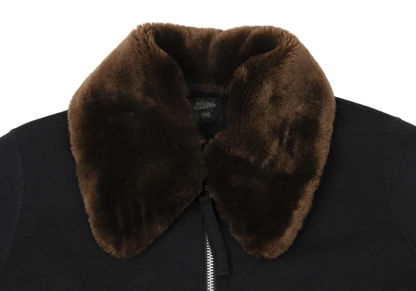 Jean Paul GAULTIER HOMME Detachable Fur Collar Knit Blouson K-165421_003