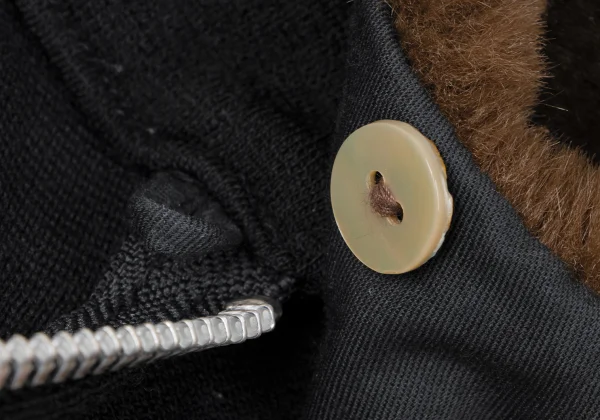 Jean Paul GAULTIER HOMME Detachable Fur Collar Knit Blouson K-165421_004