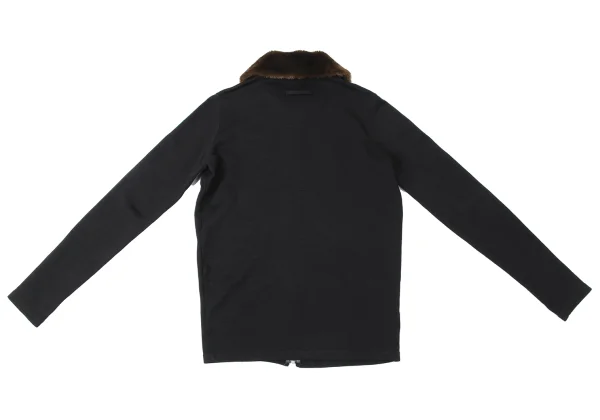 Jean Paul GAULTIER HOMME Detachable Fur Collar Knit Blouson K-165421_012