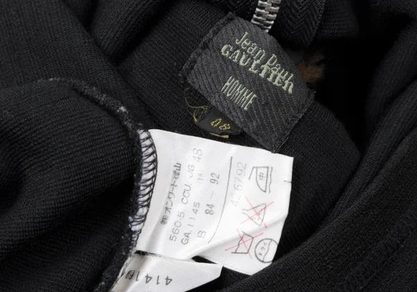 Jean Paul GAULTIER HOMME Detachable Fur Collar Knit Blouson K-165421_015