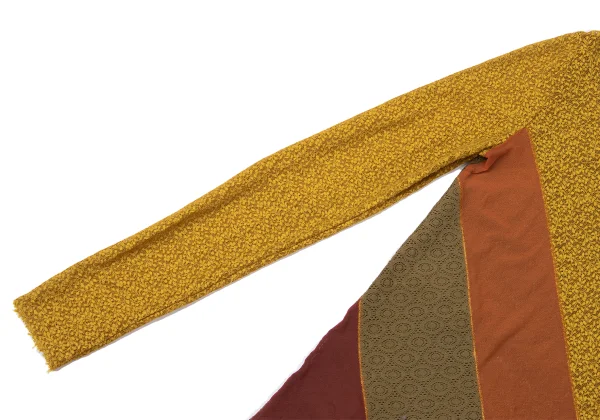 Jean Paul GAULTIER MAILLE Floral Lace Diagonal Switching Mesh T-shirt K-165427_006