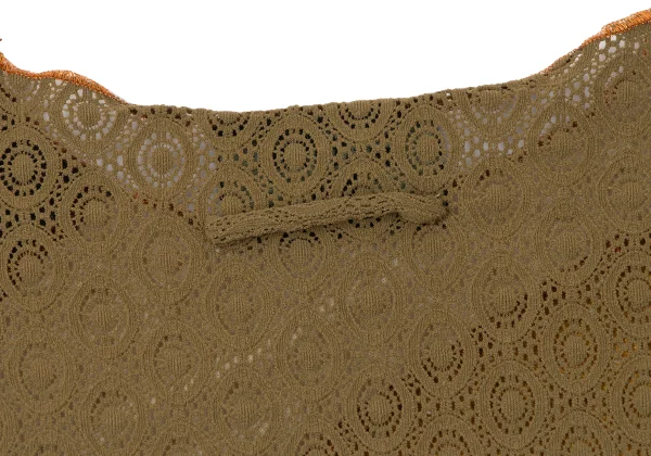 Jean Paul GAULTIER MAILLE Floral Lace Diagonal Switching Mesh T-shirt K-165427_012