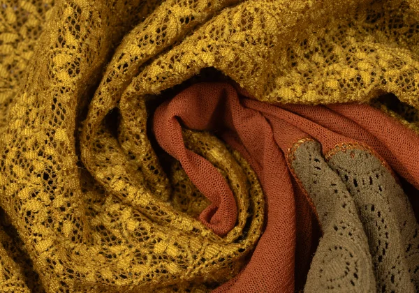 Jean Paul GAULTIER MAILLE Floral Lace Diagonal Switching Mesh T-shirt K-165427_014