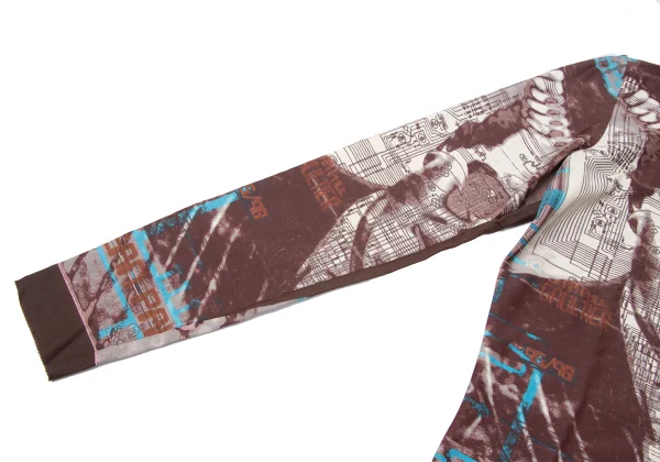 Jean Paul GAULTIER MAILLE Face Printed High Neck Stretch Mesh T-shirt K-165428_007