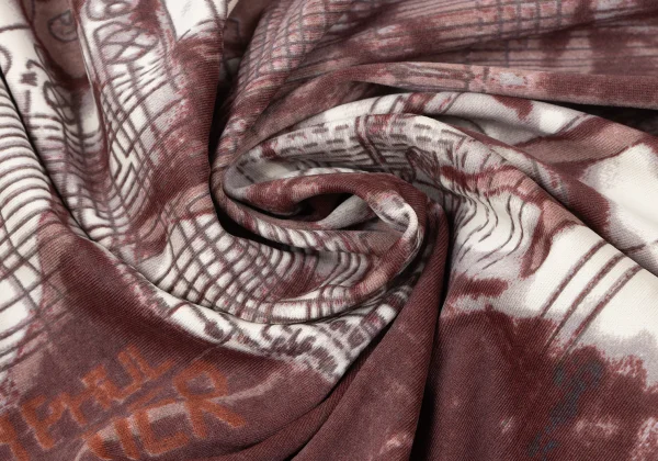 Jean Paul GAULTIER MAILLE Face Printed High Neck Stretch Mesh T-shirt K-165428_013