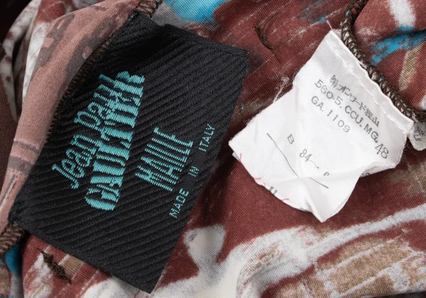 Jean Paul GAULTIER MAILLE Face Printed High Neck Stretch Mesh T-shirt K-165428_014