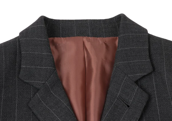 Jean Paul GAULTIER CLASSIQUE Back Button Design Stripe Jacket K-165429_004