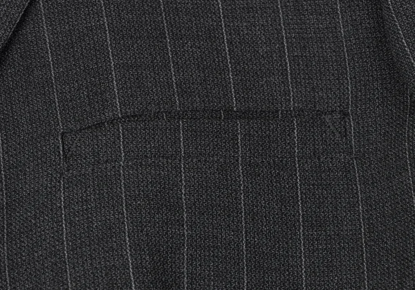 Jean Paul GAULTIER CLASSIQUE Back Button Design Stripe Jacket K-165429_006